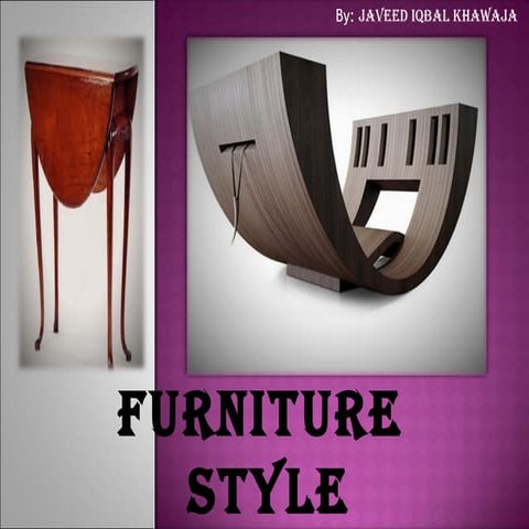 Furniture styles development timeline