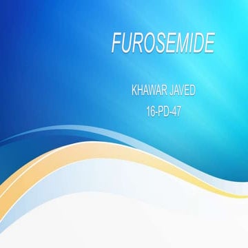 LASIX - Furosemide(loop diuretics) 