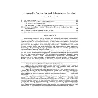 Article: Hydraulic Fracturing and I...
