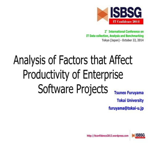 Furuyama - analysis of factors that affect productivity