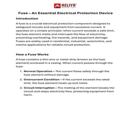 Fuse – An Essential Electrical Protection Device