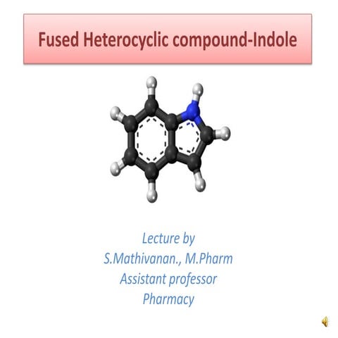 Fused heterocyclic compound indole