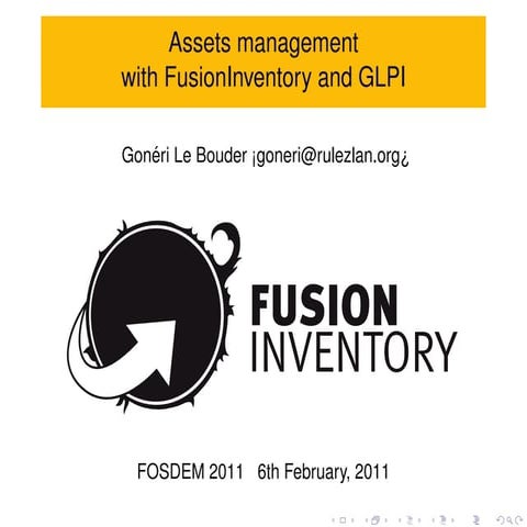 Fusioninventory project FOSDEM 2011