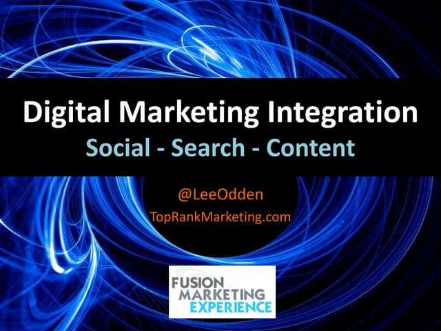 Optimize Strategy - Integrated SEO, Social Media & Content Marketing #fusionmex