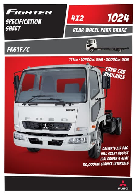 Fuso Heavy FV54ST Specification Sheet | PDF