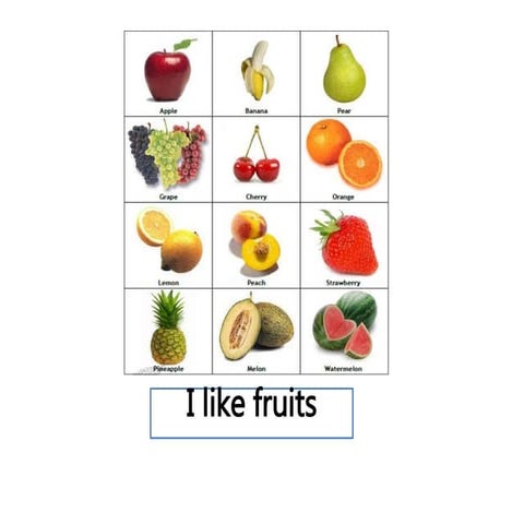 Frutas y vegetales | PPTX