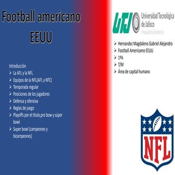 Futbol americano de los estados unidos PPT