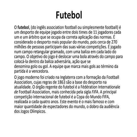 Futebol - Prof. Altair Aguilar