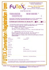 FUTEX 2017 registration form