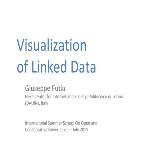 Visualization of Linked Data | PPT