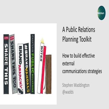A Public Relations Planning Toolkit: How to build effective external communications strategies