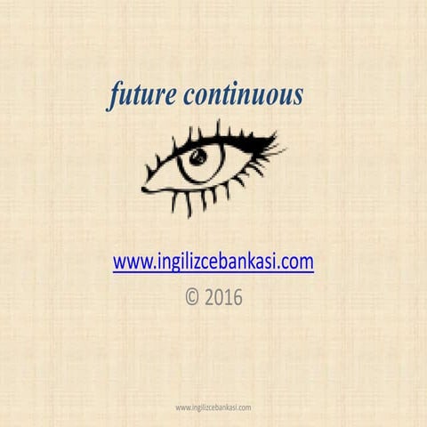 Future continuous | PPTX
