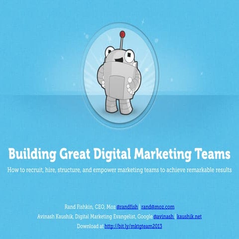 Building Great Digital Marketing Teams