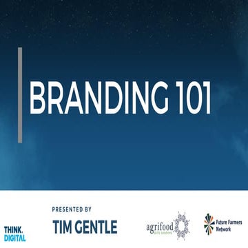 Branding 101 - Future Farmers
