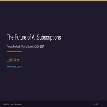 The Future of AI Subscriptions: Trends, Pricing & Strategies for 2026 ...