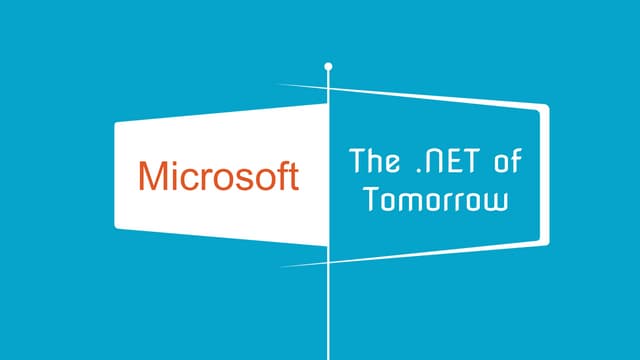 The future of .NET lightning talk