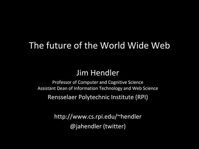 Future of the World WIde Web (India)