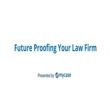 MyCase Webinar: Safeguard Your Law Firm Against Future Disruption