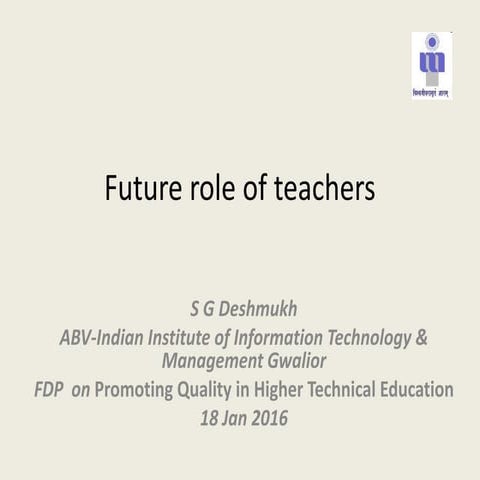 Future  role-of-a-teacher-fdp
