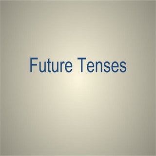 Future tenses