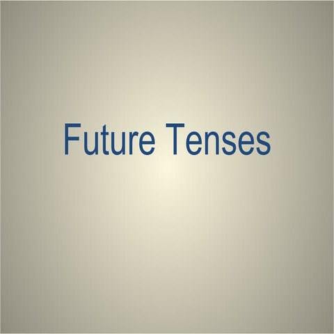 Future tenses
