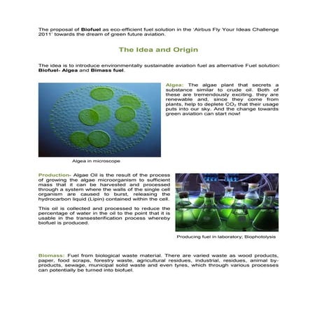 Future aviation fuel