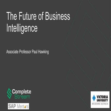 Future of Business Intelligence keynote