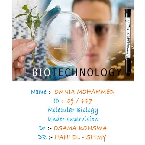 Future biotechnology