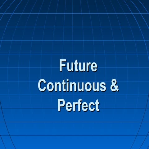 Future continuous