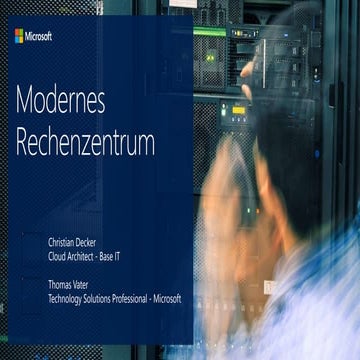 Modernes Rechenzentrum - Future Decoded