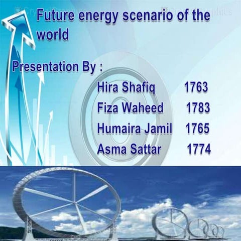 Future energy scenario of world