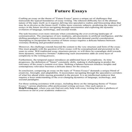 Essay About Future.pdf