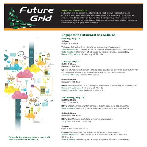 Engage with FutureGrid at XSEDE 12