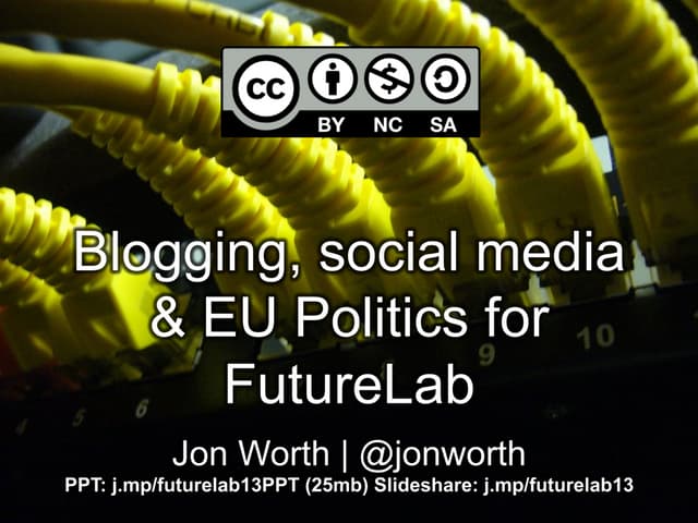 Blogging and social media in Brussels for FutureLab Europe