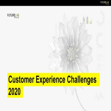Futurelab reseach CX challenges 2020