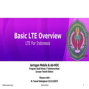 Basic LTE overview - LTE for indonesia