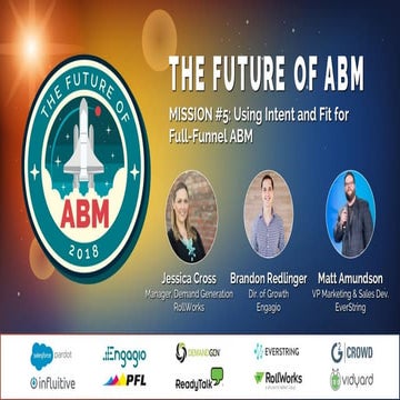 [Future of ABM Webinar Series] Mission 5: Using Intent and Fit for Full-Funne...