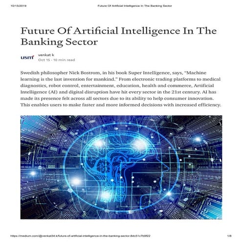 Future of ai in the banking sector