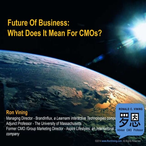 Future of Business: What Does It Mean for CMOs