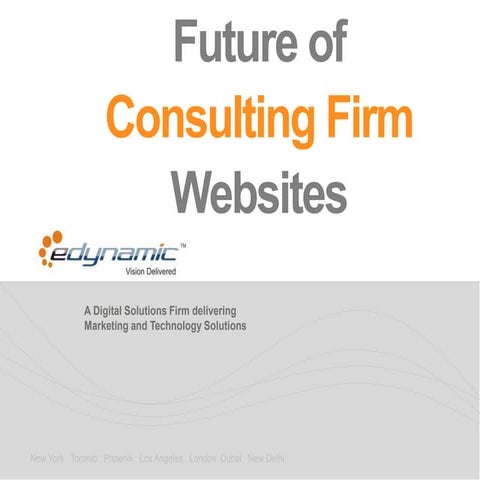 Future Of Consulting Firm Websites