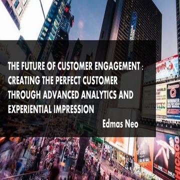 Future of Consumer Analytics and Experiential Commerce
