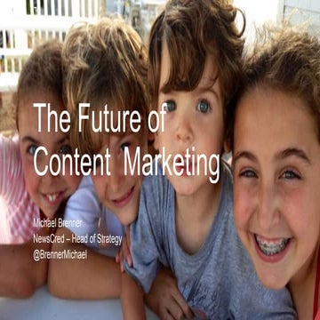 The Future of Content Marketing