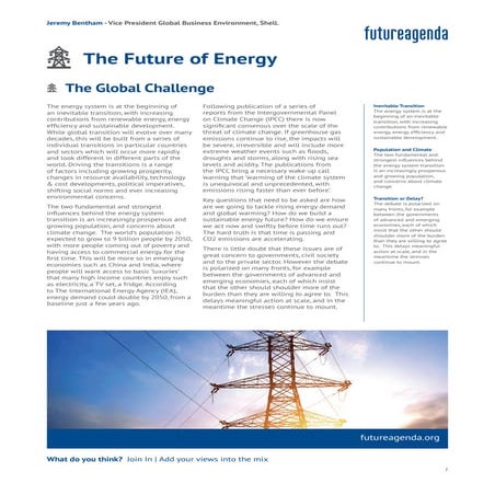 Future of energy  - An initial perspective - Jeremy Bentham, VP Global Busine...