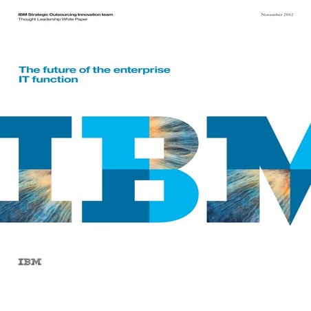 Future of enterprise IT function IBM white paper