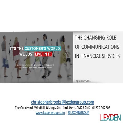 The future of financial services marketing communications