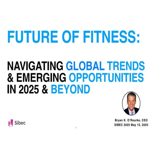 FUTURE OF FITNESS 2025 - SIBEC 2025 TAlk