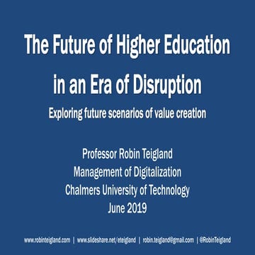 Future of Higher Education June 2019