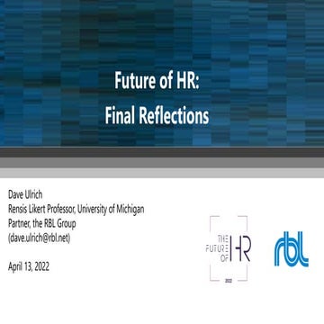 Future of HR 2022 Slides
