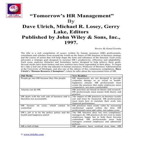 Future Of Hr Management