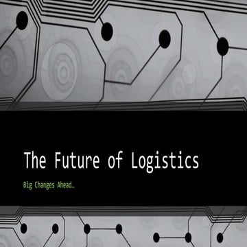 Future of Logistics: Discovery Working Session